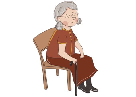 Old Lady Cartoon Clipart Vector Cartoon Style Old Lady With Silver