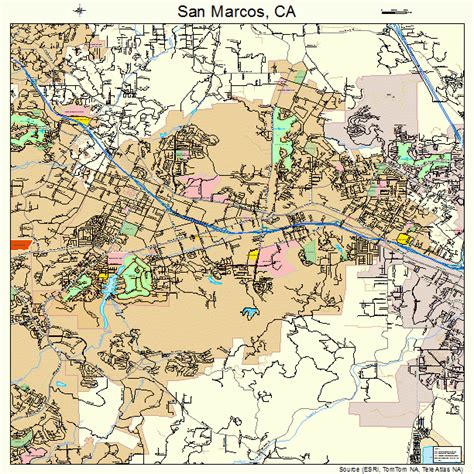 Chilly San Marcos California Map 2023 World Map Colored Continents