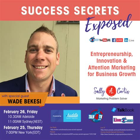Success Secrets Exposed Episode 31 Entrepreneurship Innovation