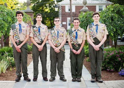 Five Scouts With Troop 17 Earn Eagle