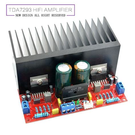 New HiFi TDA7293 Dual Channel Amplifier Board Kit Super Power 2 0