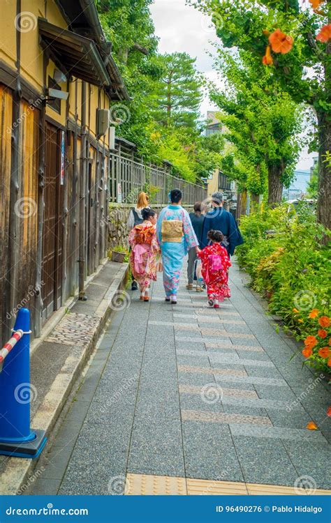 Kyoto Japonia Lipiec 05 2017 Niezidentyfikowani Ludzie Chodzi W