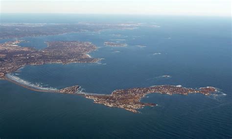 Taking Off From The North Of Boston Making A U Turn Over The Harbor