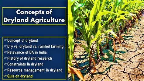 Dryland Agriculture Concept And Quiz Drylandagriculture