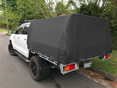 Did you scroll all this way to get facts about canvas canopy? Canvas Ute Canopies for Trays with existing rear bar ...