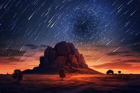 Premium Photo This Fantasy Digital Art Artwork Depicts Meteor Star