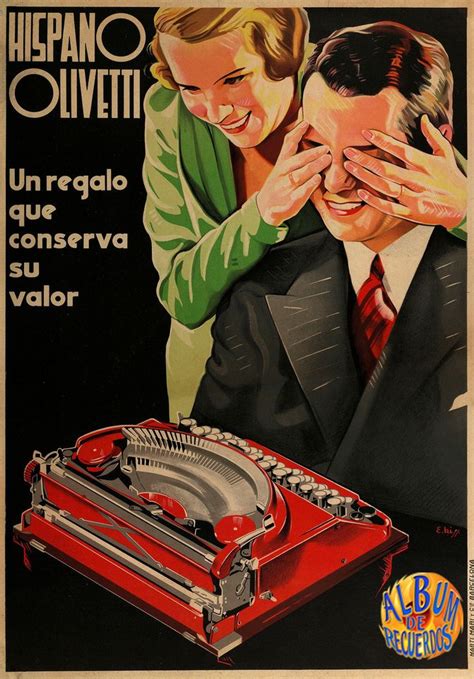 Hispano Olivetti Anuncios Retros Carteles Antiguos Retro Free