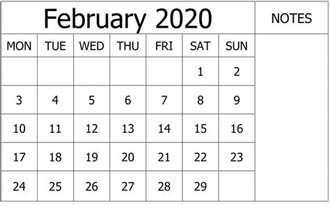 Printable February 2020 Calendar Pdf Wallpaper Free Printable Calendar