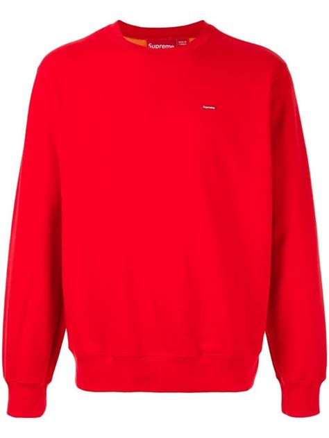 Supreme Relaxed Fit Jumper In Red Modesens Fitted Jumper Relaxed