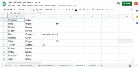 How To Split Cells In Google Sheets Coupler Io Blog