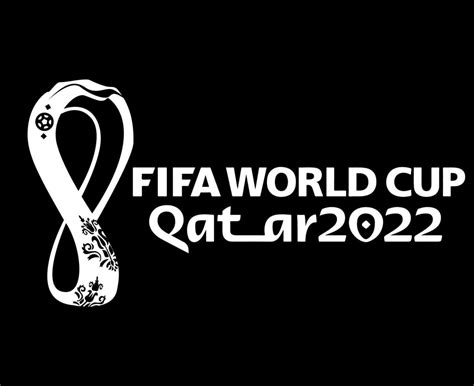 Mondial Fifa World Cup Qatar 2022 Official Logo White Champion Symbol