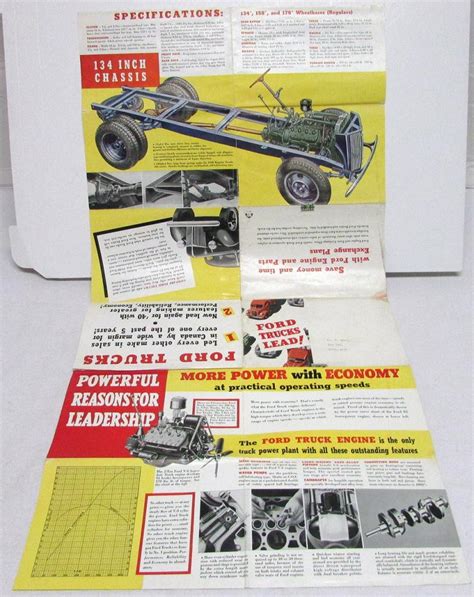1940 Ford Trucks Dealer Sales Brochure Mailer Panel Sedan Delivery