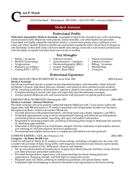 Medical resume examples & templates for medical field. Medical Assistant Resume Samples - Download Free Templates ...