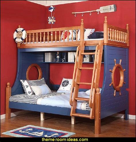 Bunk Bed Ash Pirates Kids Bedroom Playroom In 2019 Boat Bed Bunk