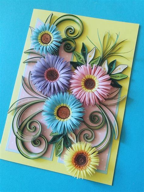 Making new year greeting card must be an interesting thing for kids and a necessity for mothers. Quilling Card Greeting Card Handmade Quilling Card ...