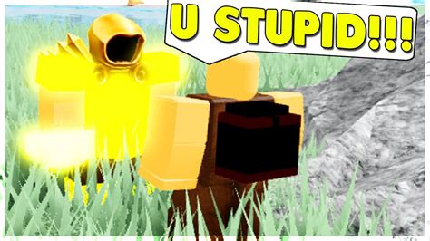 God Player Finds Angry Void Players Roblox Booga Booga Youtube