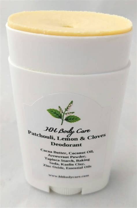 Patchouli Lemon And Cloves Natural Deodorant Aluminum Free Stick