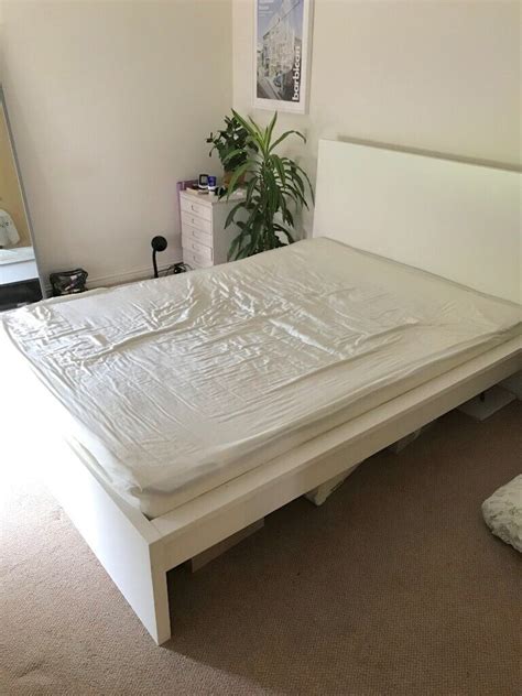 White Ikea Malm Double Bed Good Condition In Inverness Highland