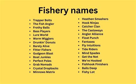 500 Best Fishing Tackle Names Bait Company Names Ideas