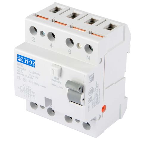 Proteus 40a 4 Pole 30ma Type A Rcd 40430a Cef