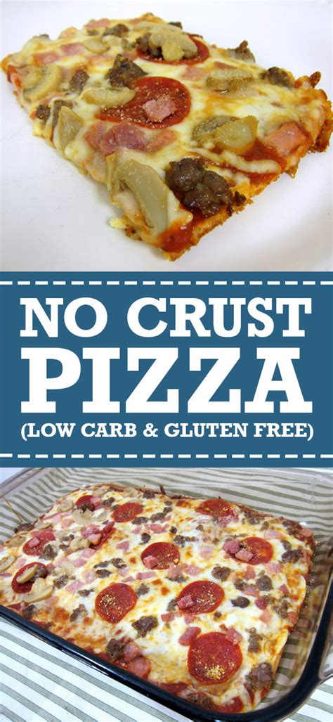 No Crust Pizza Low Carb And Gluten Free Food Recipes