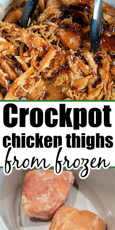 Frozen Chicken Thighs Crock Pot Slow Cooker Frozen Chicken Thighs
