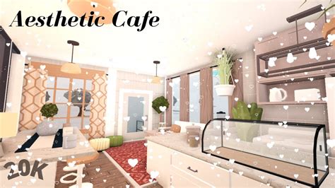Aesthetic Cafe Roblox Bloxburg 20k Youtube