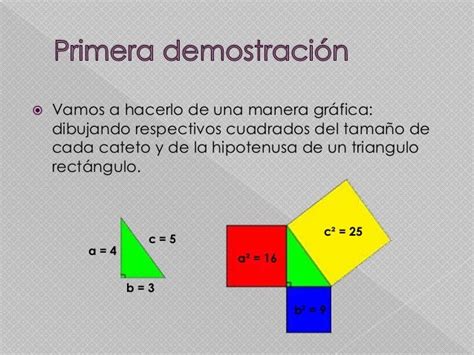 Teorema De Pitágoras Demostraciones