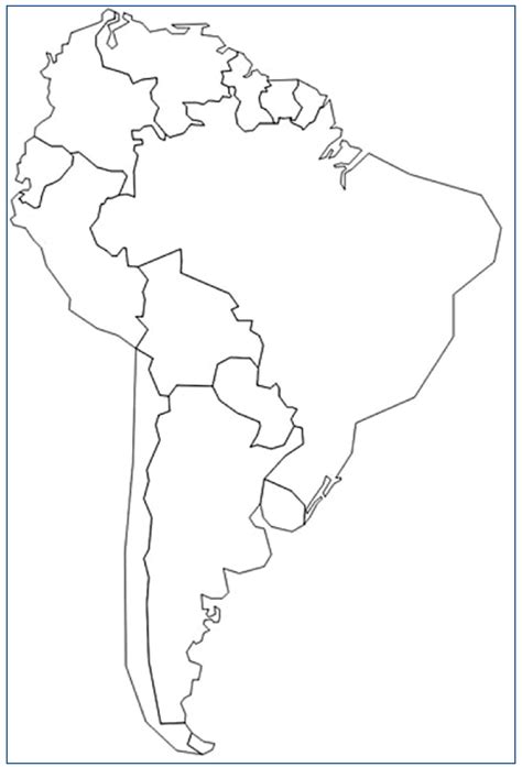 Mapas Da America Do Sul Para Colorir E Imprimir Teaching Geography