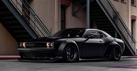 Matte Black Dodge Challenger Is The “black Beauty” We All Need In Our