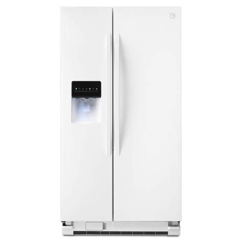 Kenmore 51122 25 Cu Ft Side By Side Refrigerator White Sears