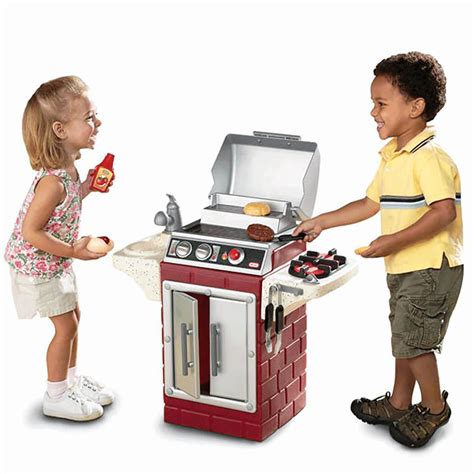 Little Tikes Play Pretend Kids Grill Bbq Toy Set Backyard Barbecue