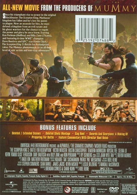 Scorpion King 3 The Battle For Redemption Dvd 2011 Dvd Empire
