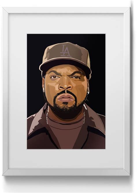 Ice Cube American Rapper Art Print Illustration A2 A3 A4 A5 With Images Rapper Art Hip