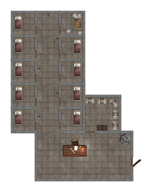 Town Prison Modern Map Dungeon Maps Prison