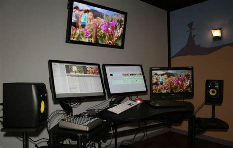 Video Editing Room Setup