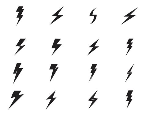 Flash Thunderbolt Template Vector Icon Illustration Vector 580321