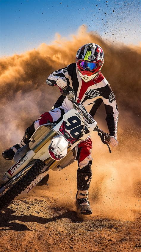 Motocross Biker Mud Racing Iphone Wallpaper Iphone Wallpapers