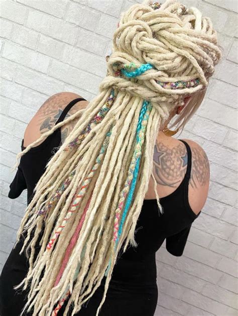 24 Inch Thick 1cm Synthetic Dreadlock Extensions Single Ended Fake Dreads Extensions Kralerhair