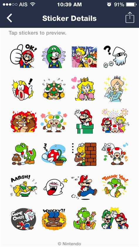 Nintendo Adds New Line Stickers That Include Sound Effects The