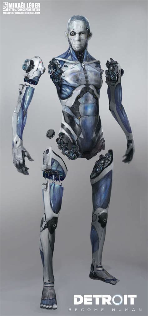 Male Android Art Detroit Become Human Art Gallery Robot Concept