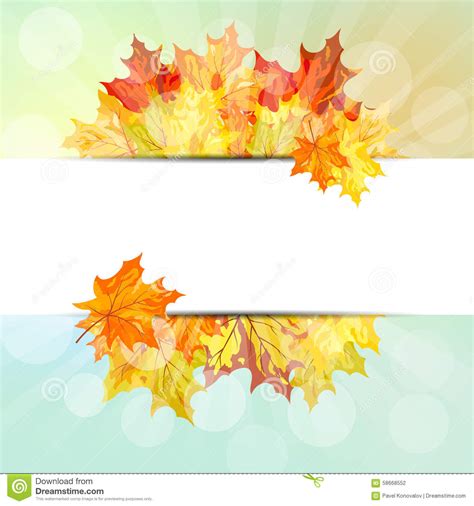 Autumn Frame Stock Vector Image 58668552