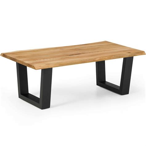 We can accommodate almost any leg style on any of our tables. Live Edge Natural Oak Coffee Table- On Sale Now