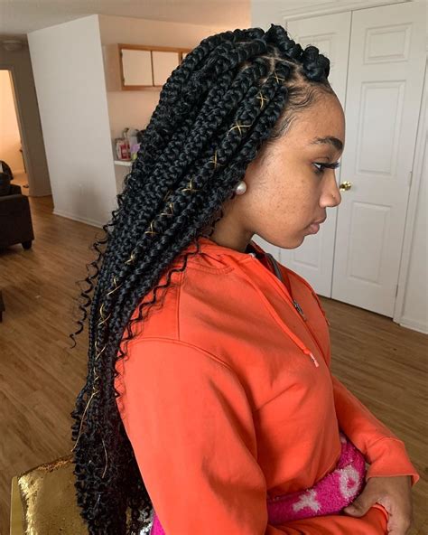 19 Box Braid Hairstyles That Are 2020 Worthy In 2020 Braids With
