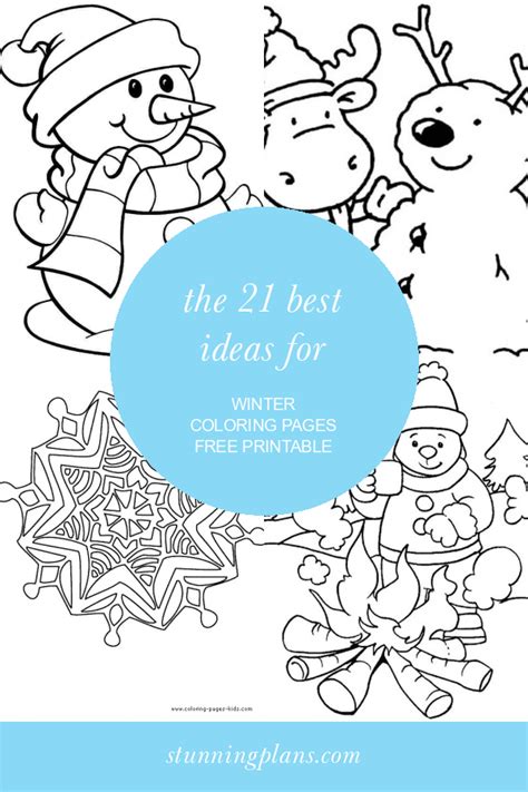 The 21 Best Ideas For Winter Coloring Pages Free Printable Home