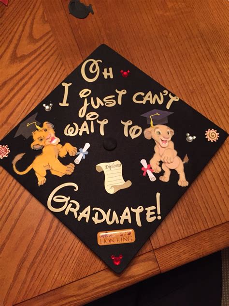 My Graduation Cap Lion King Of Coursefor Lettering I Used My Cricut