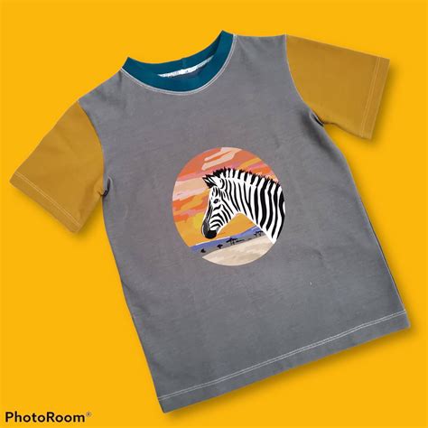 Zebra T Shirt Kids Zebra Clothing Animal Top Unisex Top Etsy