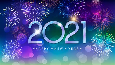 Beautiful New Year 2021 Fireworks Wallpaper