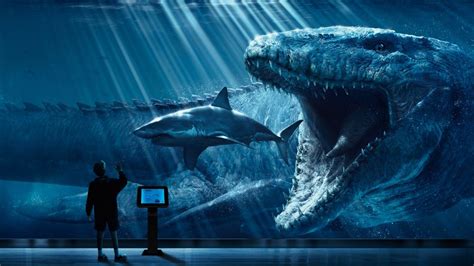 Jurassic World Mosasaurus Underwater 4k 8k Mundo Jurássico