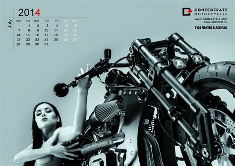 Wallpaper Women Monochrome Motorcycle Machine Calendar Nude